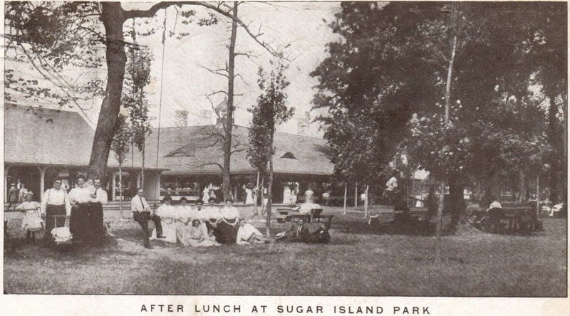 Sugar Island Park - Vintage Postcard
